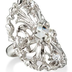 Baroque-style cocktail ring